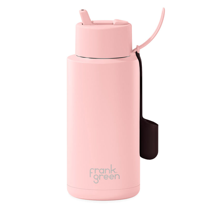 frank green 34oz Ceramic Reusable Bottle Blushed w Lip Gloss Holder image number 0